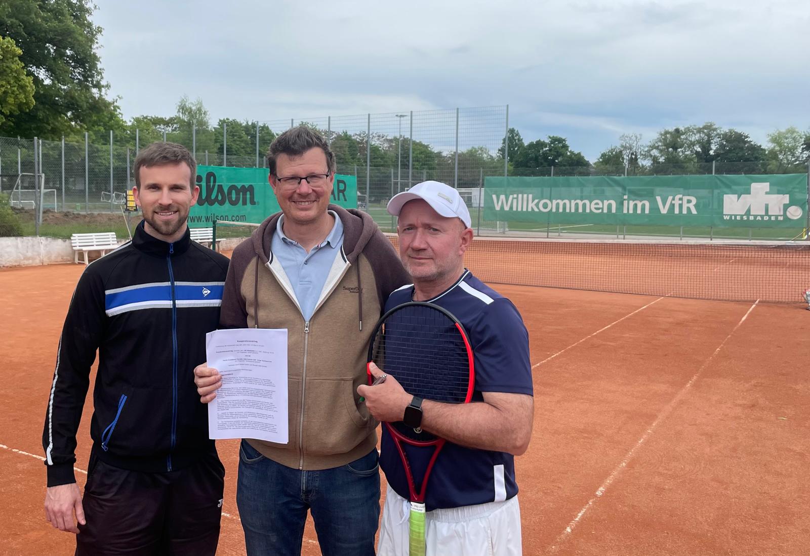 Vertrag VfR und Crear Tennisschule